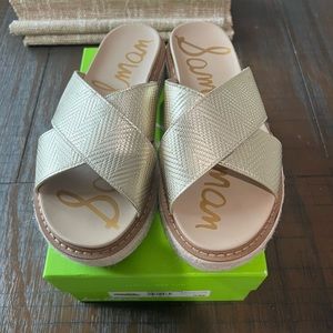 Sam Edelman, Korina, Gold Leather, 8M